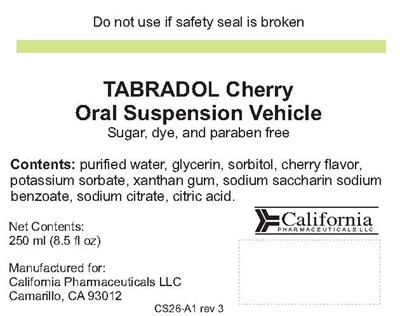 Tabradol Flavor Label (Tabradol Cherry Flavoring Cs26 A1   Label Tabradol Flavoring  California Pharma Llc)